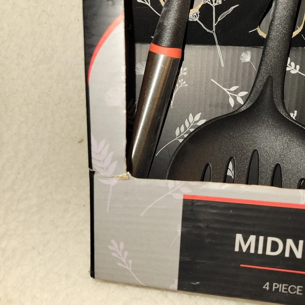 Tabella  Collection Black 4pc Kitchen Utensil Set New‎